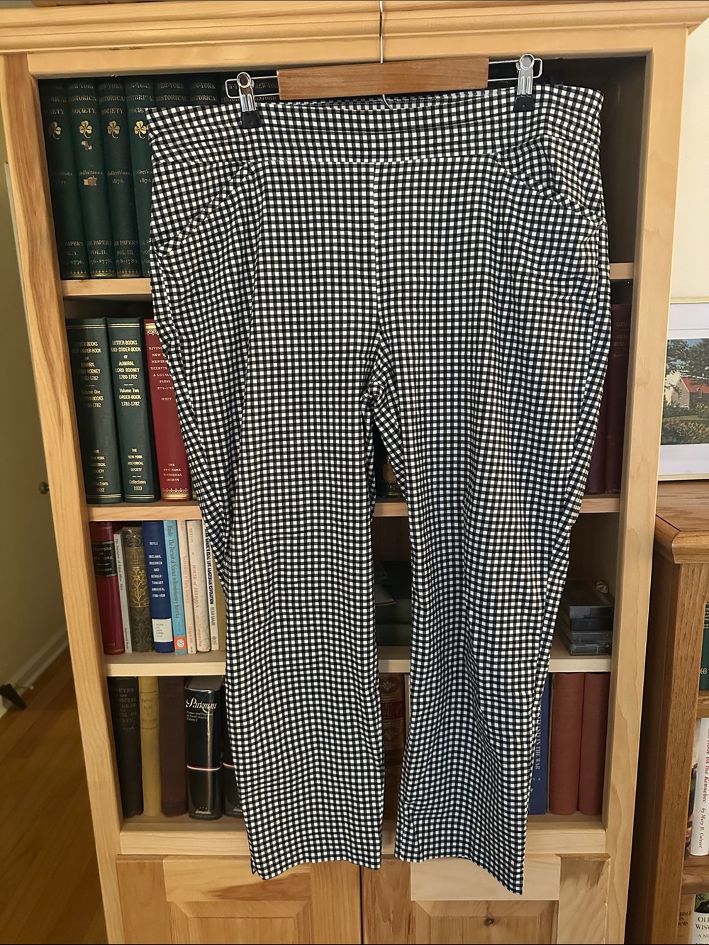 Chico's Black and White Gingham women’s casual Pants